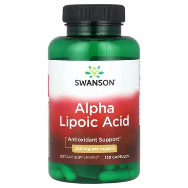 Swanson Alpha Lipoic Acid Antioxidant 300mg Daily Wellness Support Capsules - 120 Capsules
