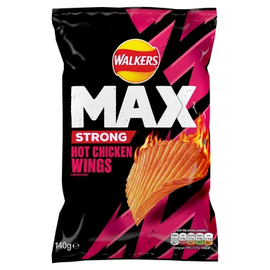 Walkers Max Strong Hot Chicken Wing 140g