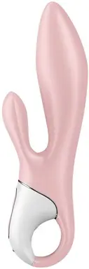 Satisfyer Air Pump Bunny 3, 21 cm, G-punt stimulatie, opblaasbare konijntje vibrator, 12 trillingspatronen, oplaadbaar, waterdicht (IPX7), huidvriendelijk siliconen