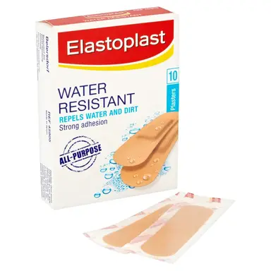 Elastoplast Water Resistant Plastic Wound Care Plasters - 10 Plasters