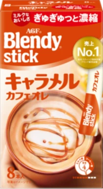 AGF Blendy Stick Caramel Café au Lait 8 stuks