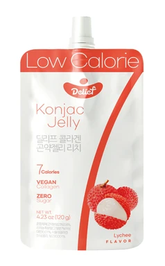 Delief Konjak-Gelee Litschi (veganes Kollagen) 120 g