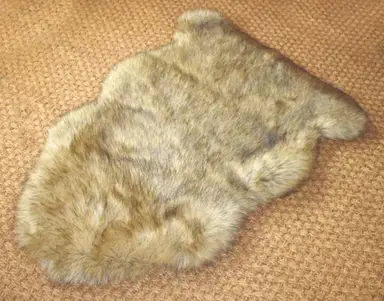 Likewise Rug Faux Fur Hide Brown 60x90cm