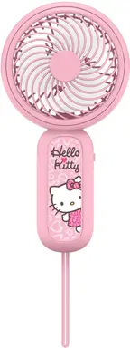 Hello Kitty Mini Handheld Bureau Ventilator - Draagbaar Ontwerp - Oplaadbaar via USB - Stille Werking - Roze