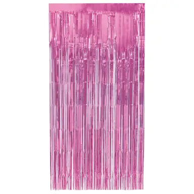Unique Party Fringe Door Curtain, Light Pink, 1m x 2m