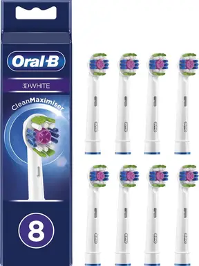 ORAL-B opzetborstels 3D White (8 stuks)