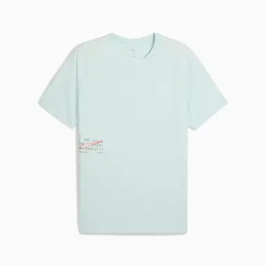 Puma M Run Graphic Mesh Tee​ - Peaceful Blue