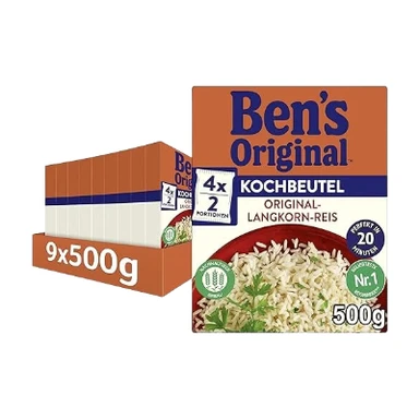 Ben's Original 20-Min. Reis Kochbeutel 500 g X 9