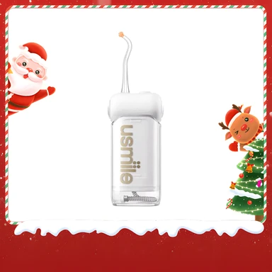 usmile C10 Tragbare Munddusche, reisetauglich, bis zu 95 Tage Akkulaufzeit, 4 Modi, 360° drehbare Düse, 180-ml-Wassertank, IPX7 wasserdicht, von Zahnärzten empfohlen für Zahnspangen, Implantate und empfindliches Zahnfleisch