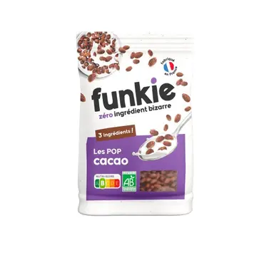 FUNKIE Céréales biologiques POP cacao - 300 g