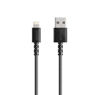 Anker PowerLine USB-A to Lightning Charging Cable 0.9m, Black, Supports iPhone 14/13/12, iPad 9/8 and Other Apple Devices