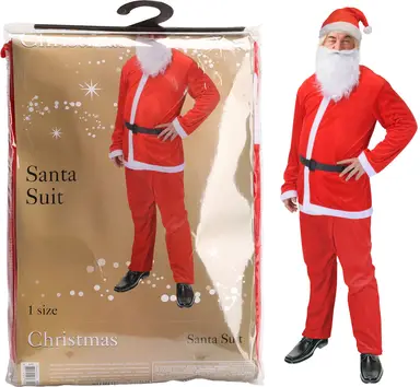 SANTA CLAUS SUIT 5PCS LUXURY