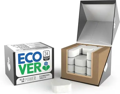 Ecover WrapperFree All-in-One Power Dishwasher Tablets 24 Tabs