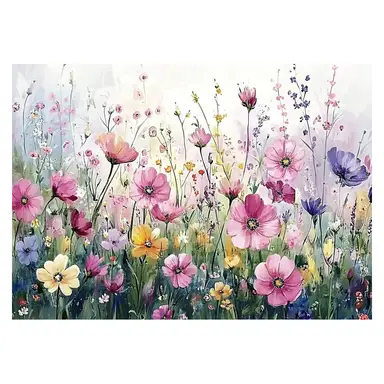 JU7CER 5D Diamond Painting Kit - Floral Pattern | DIY for Adults Beginners & Kids | Crystal Cross Stitch Wall Decor 12×16 Inches (30×40cm)