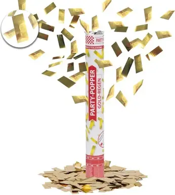 Konfettikanone Party Popper Goldregen 1 Stück