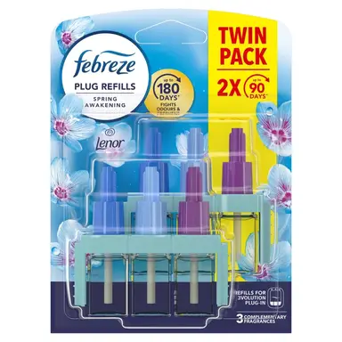 Febreze 3Volution Air Freshener Plug In Refill Spring Awakening Twin Pack 2x20ml