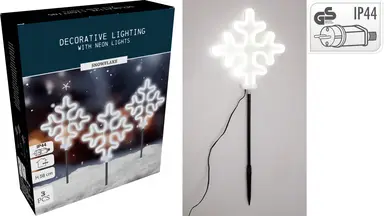 GARDEN STICK SET OF 3PCS NEON SNOW WHITE