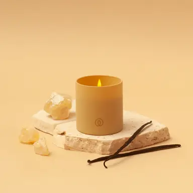 Spaas Candle Shimmering Smile 1 Wick 35h Burn Time Yellow