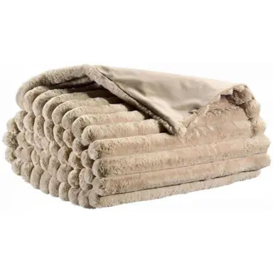 Vivaraise Couverture Alice beige - 130 x 160 cm