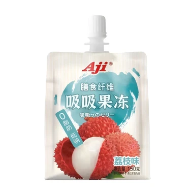 Aji Straw Jelly Drink Lychee Flavour 150g