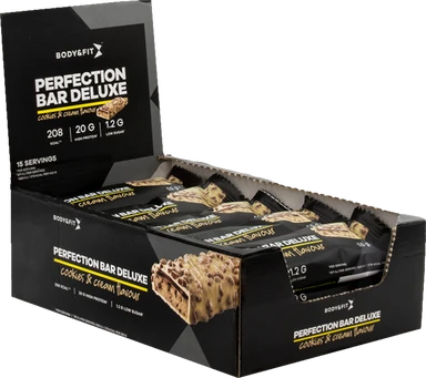 Body&Fit Perfection Bar Deluxe Barres protéinées saveur cookies & cream - 15 barres