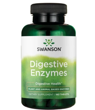 Swanson Complexe d’enzymes digestives - 180 comprimés