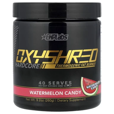 EHPlabs OxyShred Hardcore Thermogenic Daily Wellness Support Powder Watermelon Candy Flavour - 260g