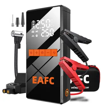 Eaafc 4‑in‑1 Multi‑Function Auto‑Starthilfe, Auto‑Luftpumpe, Luftkompressor, Powerbank, Notfall‑Start, Auto‑Akku‑Starter, Reifenpumpe, Modell JC11