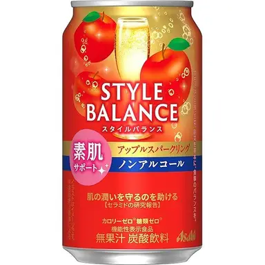 Asahi Style Sparkling Drink Apple Sour Flavor 350ML