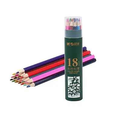 M&G Hexagon Oil Pastel Colours Set of 18