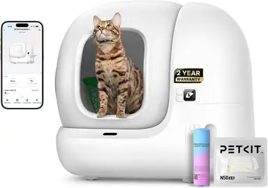 PETKIT Pura Max 2 Bac à litière automatique, 76 L, xSecure, Adapté aux foyers multi-chats