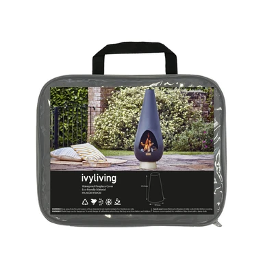 Waterproof Fireplace Cover in Eco-Friendly Material H120CM W59CM