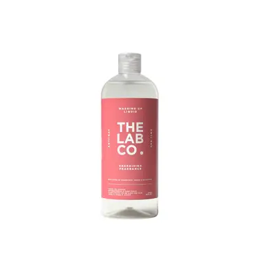 The Lab Co. Antibacterial Washing Up Dishwashing Liquid | Tough on Grease Dish Soap | Gentle on Hands | Non-Toxic, EDC-Free, Plant-Based Formula | 750ml | Energising Scent Grapefruit Amber Eucalyptus