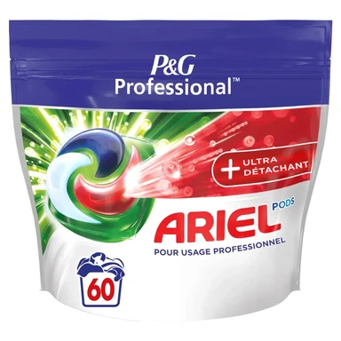 Ariel lessive professionnelle ultra détachant capsules 60 doses