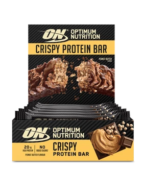 Optimum Nutrition krokante proteïnereep pindakaas 65 g x 10 stuks