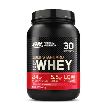 Optimum Nutrition Gold Standard 100% Whey Heerlijke Aardbei 900 g