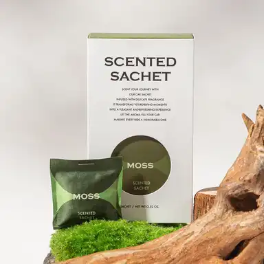 Zooly Car Scented Sachet Set - Himalayan Mountain Moss (Green), 12G, 1 Set