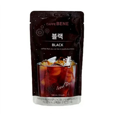 Zwarte Koffie Zak 190ml