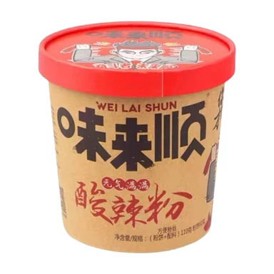 Jia Xiang Ren Weilai Shun scharf & sauer Instant‑Vermicelli‑Nudeln (Becher‑Nudeln) 110 g