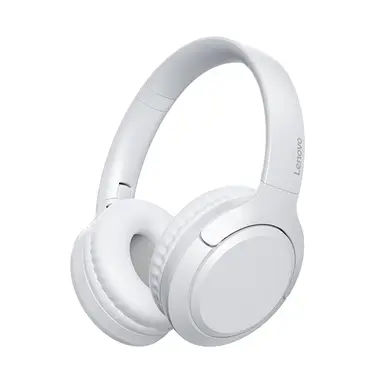 Lenovo ThinkPlus TH53 Weiße Over-Ear-Bluetooth-Kopfhörer Lange Akkulaufzeit, hochwertiger Klang