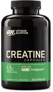 Optimum Nutrition Creapure creatine smaakloos 200 capsules
