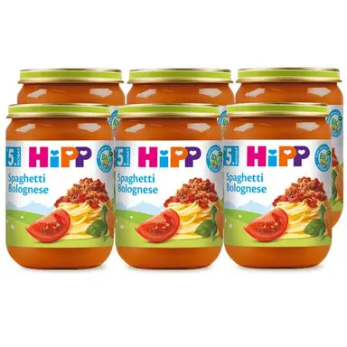 HiPP Spaghetti Bolognese (ab 5 Monaten) Multipack 6 x 190 g