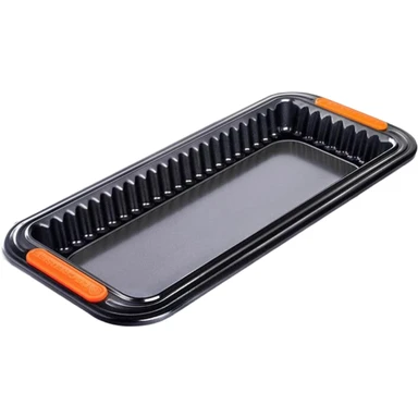 Le Creuset rechteckige Tarteform mit Hebeboden 33x13cm