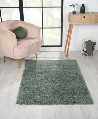 My Flair Teppich "My Shaggy" Rechteckig Hellgrün 150 x 100 cm