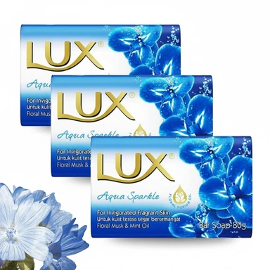 Lux Zeep Aqua Blue 3-pack x 80g
