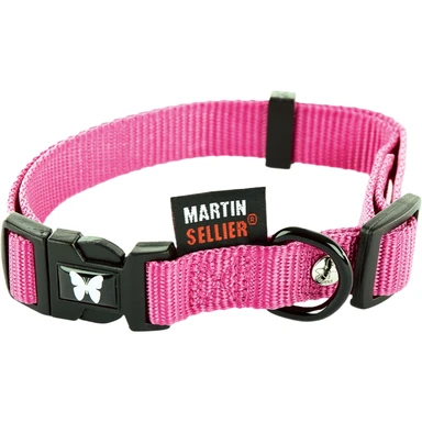 MARTIN SELLIER Halsband Nylon Roze 30-45x1,6 cm