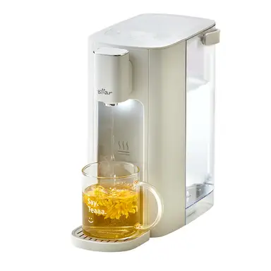 Bear 3L Hot Water Dispenser 6 Temperature Presets 2050W Fast Boil 5 Water Volume Choices with LED Night Light and Cleaning Program Energy-Efficient Digital Touch Screen White