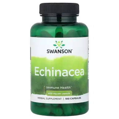 Swanson Echinacea Immune 400mg Capsules - 100 Capsules