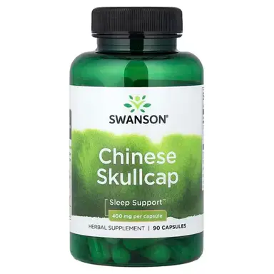 Swanson Chinese Skullcap Calm Mood 400mg Stress Support Capsules - 90 Capsules