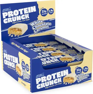 Applied Nutrition Protein Crunch Protein Nutrition Bar White Chocolate Caramel Flavour - 12 x 62g